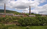 View of the Dunaskin Site from across the Doon Valley.